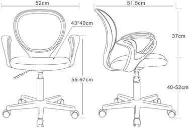 Офісне крісло SixBros. Зелене - H-2408F/1408 Зелене - Підлокітники