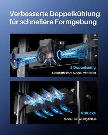 Принтер, висока швидкість до 500 мм/с, 121-точкове автоматичне вирівнювання ложа, двошвидкісний прямий екструдер 300 , розмір друк