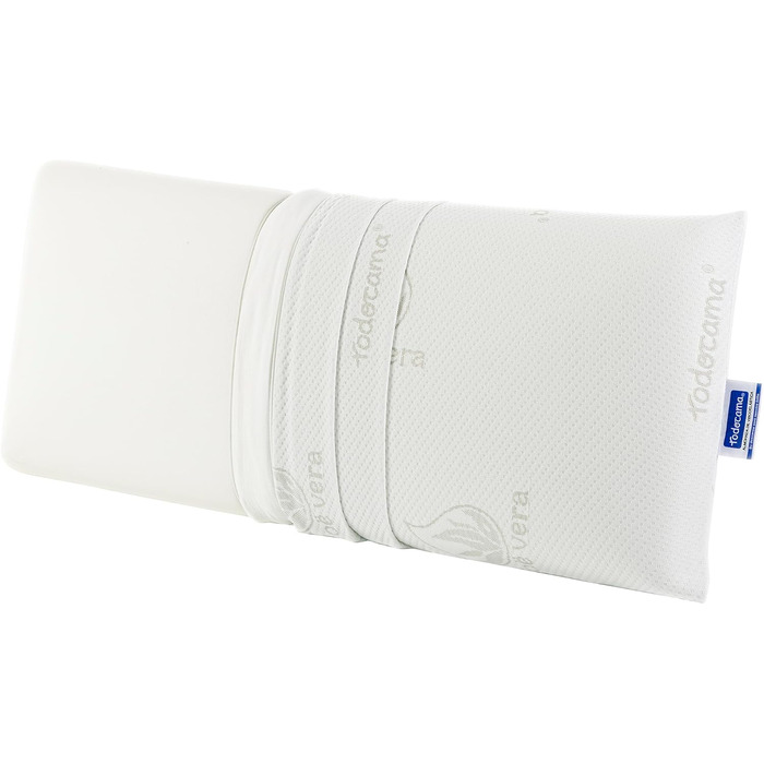 Подушка пам'яті, алое вера, 2 шт. и, 70 см, білий Pack de 2 unidades - 70 см