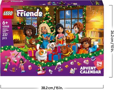 Адвент-конструктор LEGO Friends 42668, 237 деталей