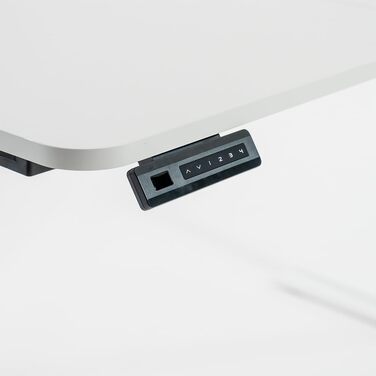 Ігровий стіл початкового рівня Електрично регульований по висоті ігровий стіл та стіл для ПК Ергономічний ігровий стіл для геймерів Білий, 120 x 70 см - Ігровий стіл Білий 120 x 70 см