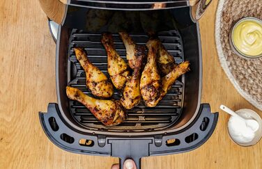 Аерофритюрниця Tefal EY8018 Easy Fry & Grill XXL 2-в-1 Аерофритюрниця та гриль Вставка Flexcook для 2 страв одночасно Здорова фритюрниця без олії енергозберігаючі 8 програм 8 осіб