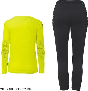 Комплект воротаря uhlsport унісекс, дитячий, 152 л, флуоресцентний жовтий/чорний