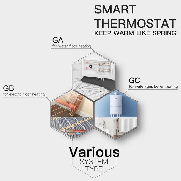 Weytoll Smart WiFi Thermostat with App Control, Programmable, Weekly, Frost Protection, Ideal for Home, School, Office, Hotel, Weytoll Smart WiFi Thermostat with App Control, Programmable, Weekly, Frost Protection, Ideal for Home, School, Office, Hotel