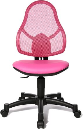 Офісне крісло, стілець для роботи для дітей та підлітків, оббивка з тканини, рожевий, одномісний