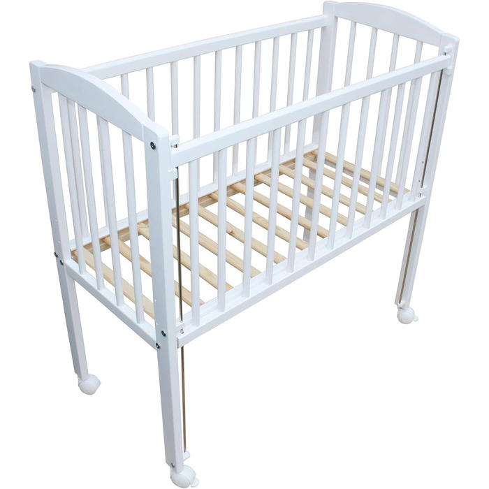 Дитяче ліжко Micoland Mobile Bed Bed 90x40 см з масиву дерева з матрацом та водонепроникним захисним чохлом