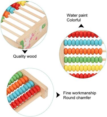 Рахівниця, дерев&39яна логарифмічна лінійка, дерев&39яна дитяча іграшка, іграшка Монтессорі, математика зі 100 дерев&39яними намис