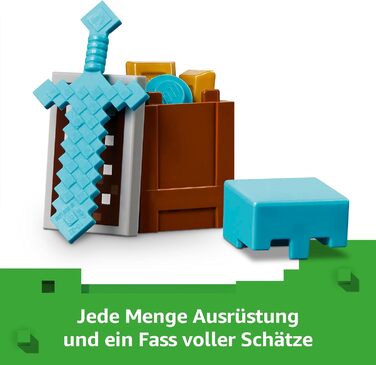 Конструктор LEGO Minecraft 21267, Пустельний Патруль Вілдротників, 105 деталей