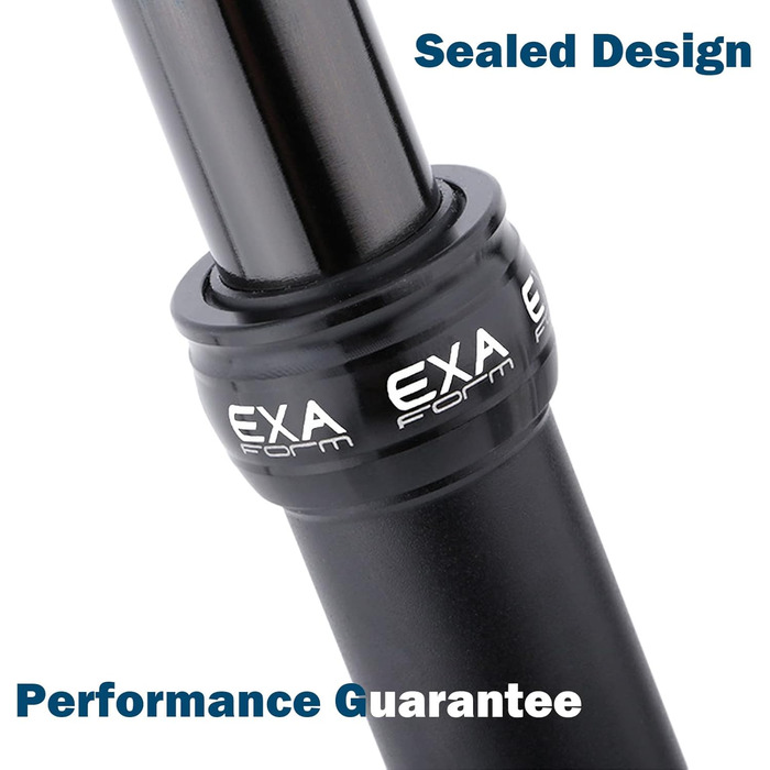 Підсідельний штир EXA Form Hydraulic Dropper, 27.2 мм/30.9 мм/31.6 мм, бездротовий, 100 мм/120 мм/125 мм/150 мм, хід підсідельного керма для гірських/електричних/шосейних велосипедів, діаметр 30.9 мм, довжина 503 мм x хід 150 мм