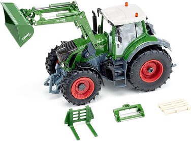 Трактор Fendt 933 Vario з фронтальним навантажувачем, зелений, метал/пластик, 132, на дистанційному управлінні, вкл. пульт дистанційного керування Bluetooth та аксесуари, можливе управління через додаток З пультом дистанційного керування Одиночний, 6793