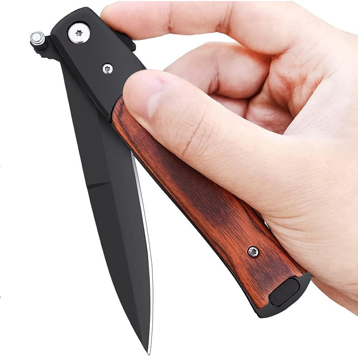 Складаний ніж Гострий ніж для активного відпочинку Мисливський ніж та ніж для виживання Одноручний ніж Кишеньковий ніж з лезом з н