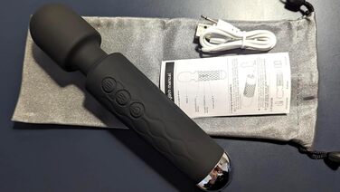 Вібратор SANJIANKE для жінок, стимулятор клітора та G-точки, 8 швидкостей, 20 режимів, чорний матовий