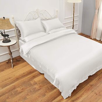 Шовковиця шовковиця 3 TLG. Комплект постільної білизни, (1 підковдра 240х220см 2 наволочки 80х80см, слонова кістка) 1х240х220см 2х