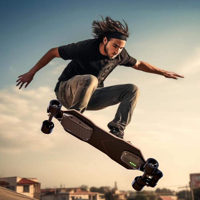 Електричний скейтборд з пультом дистанційного керування для дорослих та підлітків, двигун 2000 Вт/1100 Вт/900 Вт, регульована швидкість S4