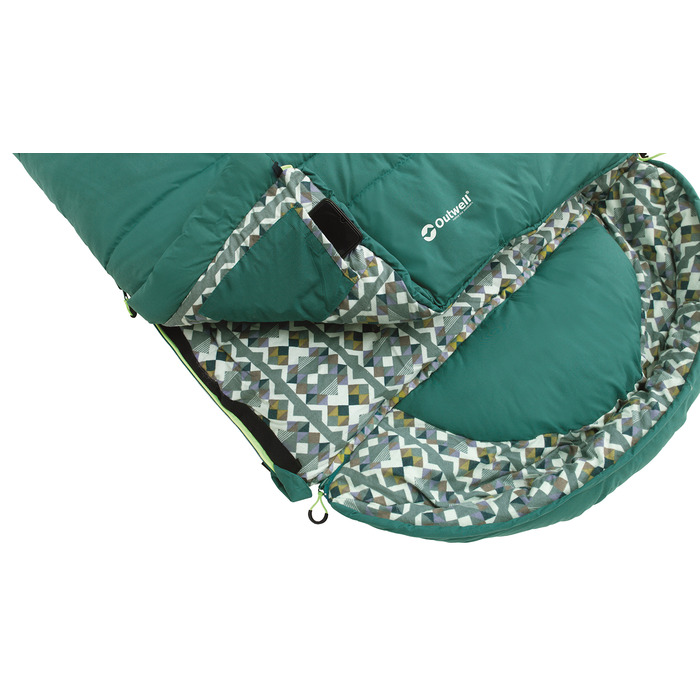 Спальний мішок Outwell Camper Supreme/-9°C Petrol Blue Left (230352)