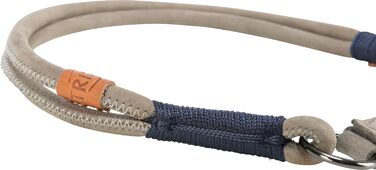 Нашийник для собак BE NORDIC зі шкіри, сірий L зручний нашийник для великих собак з обмеженням тяги міцний та елегантний 17140 сірий L-XL