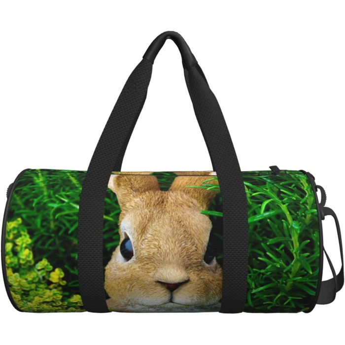 Дорожня сумка-мішок з коричневим кроликом, спортивна сумка для чоловіків та жінок, сумка для подорожей
