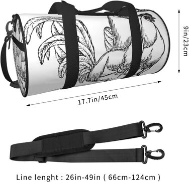 Дорожня сумка-мішок, малюнок курка-ескіз, спортивна сумка для чоловіків та жінок, сумка для подорожей
