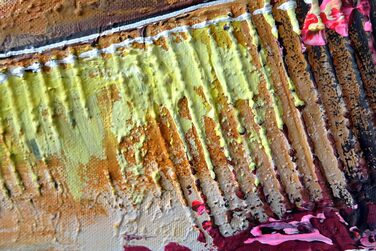 Моніка Мірафьорі I 100 РУЧНИЙ РОЗПИС I Картина Мінімалізм 140х70см Картина Ручний розпис Акриловий живопис Дуже великий акриловий