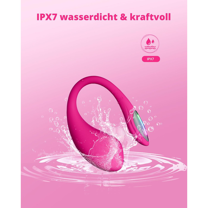 Вібратор для точки G LOVENSE Lush 4.0, з LED-світловим хвостиком та дистанційним керуванням