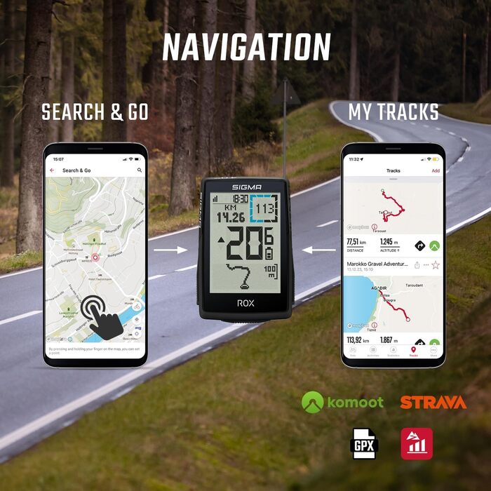 Велокомп'ютер SIGMA ROX 4.0 SE GPS, 2.4 дюйма, IPX7, Пластик/Електроніка, Чорний