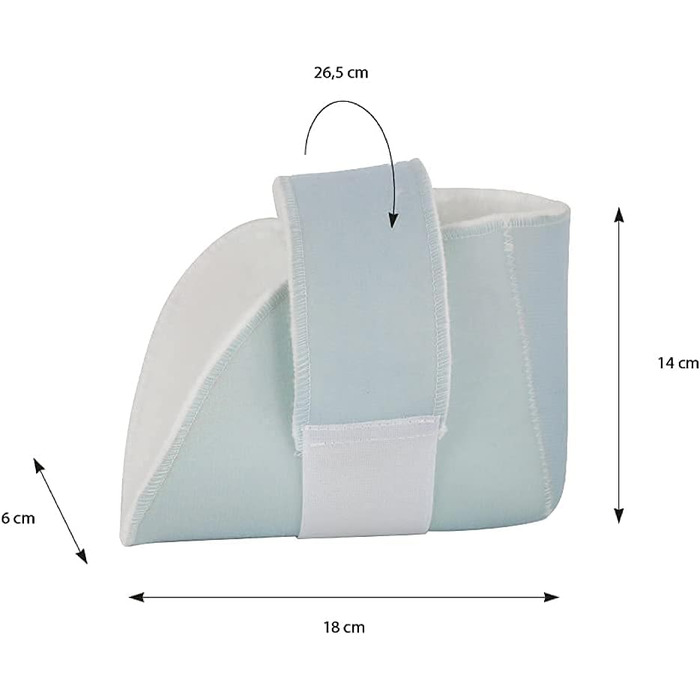 Протипролежнева подушка для п&39яти Mobiclinic, права, лікоть, п&39ята, європейський бренд, подушка для зняття тиску, подушка для п&39яти, один розмір, регульована, можна прати, синя