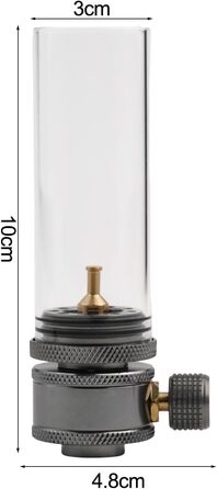 Ультралегкий кемпінговий газовий ліхтар з регульованим світлом, срібний, алюмінієвий, вуличний газовий ліхтар, ліхтар