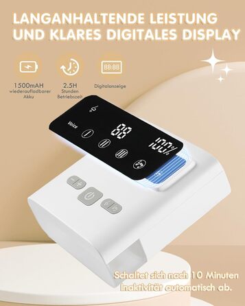 Електричний назальний аспіратор для немовлят, що перезаряджається, з 9 рівнями всмоктування та заспокійливою функцією, із світлом/