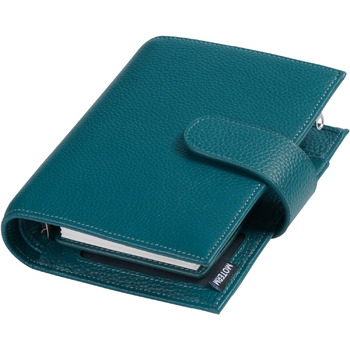 Комбінація розміру кишені, Binder Planner і гаманця. (Pebble Deep teal, кільце 19 мм)