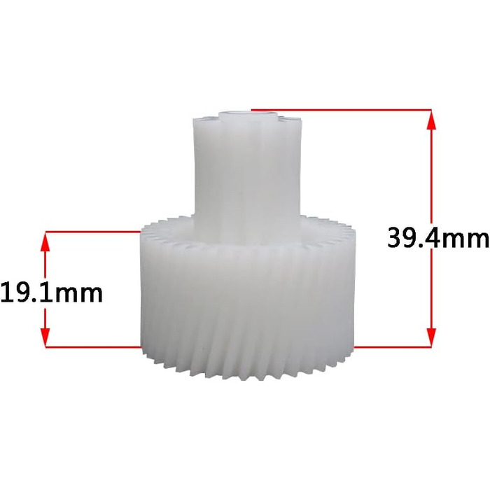 Шестерні запчастини для побутової електричної пластикової м'ясорубки Mcl02dv. для Moulinex. HV6, HV8, HV10. Tefal T-Fal, 5 шт.
