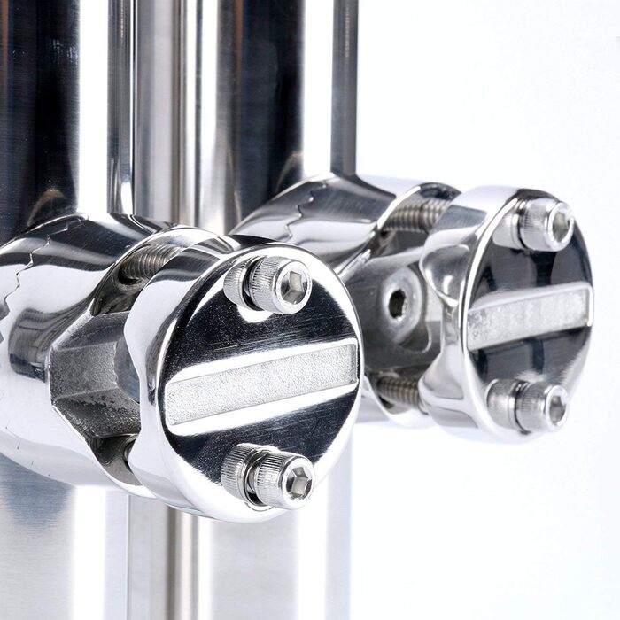 Тримачі для вудок FreeTec з нержавіючої сталі, 2 шт., тримачі для вудок для рейок 22-25 мм для човнів