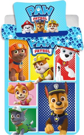 Дитяча постільна білизна Paw Patrol дитяча постільна білизна підковдра 100x135 см наволочка 40 x 60 см 100 бавовна