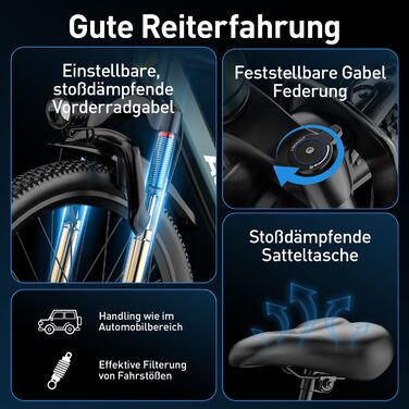 Електричний велосипед Elegllde E-Bike 26&39 з 7-швидкісною рамою з високовуглецевої сталі, двигун 250 Вт, акумулятор 10 Аг, максимальна швидкість 25 км/год, міський електровелосипед з РК-дисплеєм, ідеально підходить для жінок та чоловіків