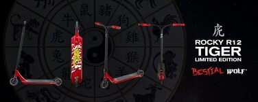 Звірячий вовк Rocky R12 Повний самокат Самокат для фрістайлу Самокат для трюків Самокат для трюків Професійний самокат Сильний сам