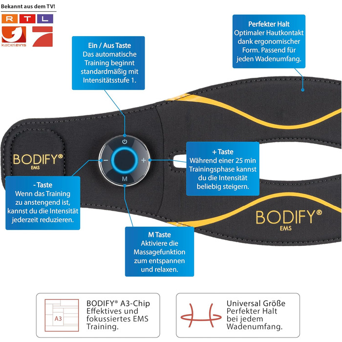 Цілеспрямована стимуляція литкових м&39язів - Нарощування м&39язів та покращена стабільність - EMS-тренування - Тренажер для литкових м&39язів - для чоловіків та жінок ОРИГІНАЛ
