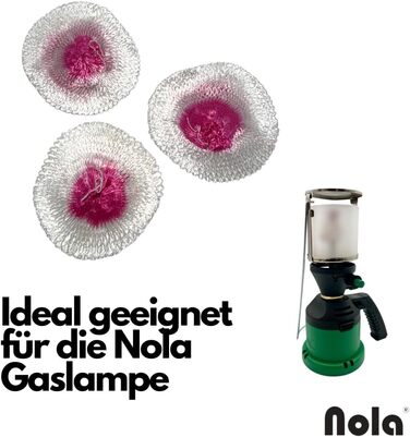 Газова лампа Nola з газовим балончиком 190 г та 3 чохлами - Газовий картриджний ліхтар для кемпінгу, газовий балончик з бутаном, газовий ліхтар для вулиці, газовий ліхтар для кемпінгу, паливний ліхтар, арт. 930