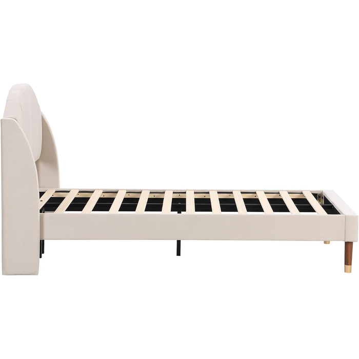 Односпальне ліжко HYUB з м&39якою поверхнею 90x200 см з рейковою основою та каркасом, ліжко з місцем для зберігання речей, дитяче ліжко з узголів&39ям, дерев&39яна рейкова опора, оксамитове континентальне ліжко, місце для зберігання речей під ліжком, без 