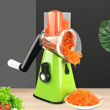 Терка для овочевого сиру GERALD, ротаційний подрібнювач, ручний подрібнювач салату Ручна багатоцільова терка 2 леза C