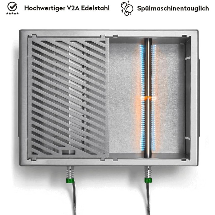Складаний газовий гриль BURNHARD JONES з нержавіючої сталі з кришкою, 2 конфорки, 6,4 кВт, включаючи сумку для перенесення з функцією рюкзака та мультиінструмент, складаний гриль ідеально підходить для кемпінгу, складаний гриль JONES з 2 конфорками