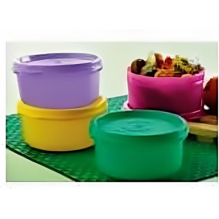 Пластикові миски Tupperware Tropical, герметичні, різнокольорові, 210 мл, 4 шт. и