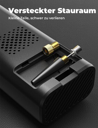 Електричний повітряний насос Oasser з подвійним дисплеєм 6000mAh 150 PSI, акумуляторний компресор з 3M 12V прикурювача для автомобіля, мотоцикла, велосипеда, м&39яча, подорожей, кемпінгу