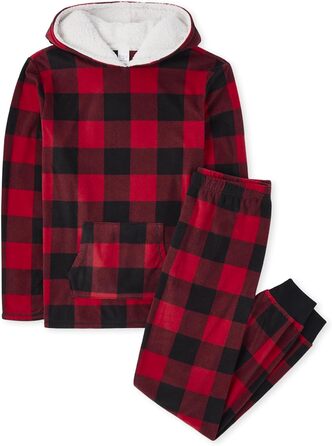 Піжамний набір The Children's Place Фліс, у клітинку «Буффало»