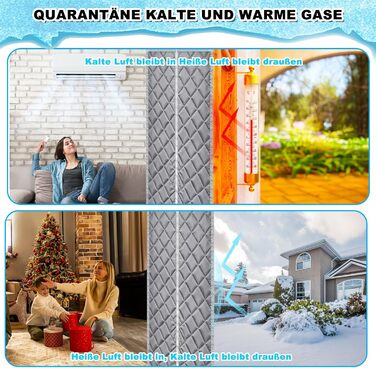 Теплова штора для дверей, захист від холоду, магнітна теплозахисна штора для дверей 90 x 210 см, термозахист дверей від холоду, магнітна теплозахисна штора, утеплена дверна штора, шумоізоляція, вітрозахисна