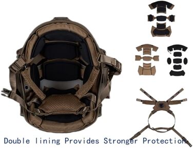 Багатофункціональний страйкбольний шолом 3.0 з переднім кріпленням для NVG, двошарова підкладка, тактичний пейнтбольний страйкбольний швидкий шолом сірого кольору, регульований обхват голови 56-60 см