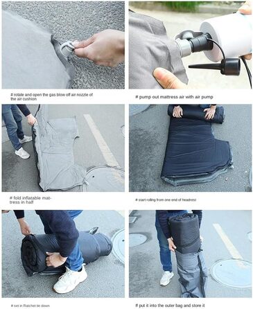 Автомобільний матрац для BMW X3 2(II) F25 Facelift 2014-2017, самонадувальний автомобільний надувний матрац для багажника, автомобільний матрац для універсалу, для кемпінгу, подорожей та використання на природі, звичайний A