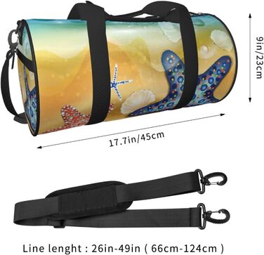 Дорожня сумка-циліндр з принтом, пляжна сумка, спортивна сумка для чоловіків та жінок