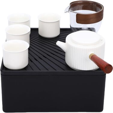 Чайний сервіз Чічіріс Портативний керамічний чайник з чашками, ідеальний для подорожей та чаювання на природі