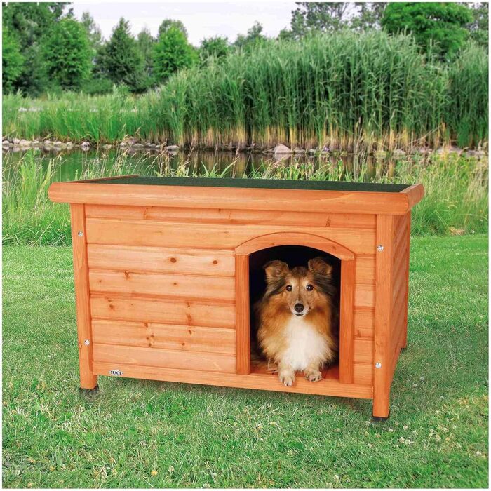 Всепогодна складна собача будка &39natura Dog House Classic Flat Roof, SM 85 58 60 см, коричнева&39 - 39551