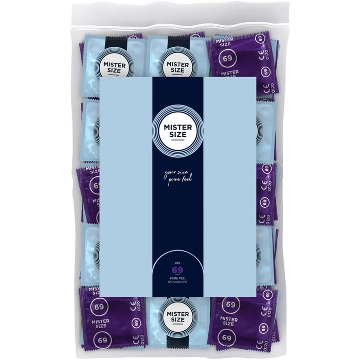 Презерватив Mister Size Mister Size 69 мм, багатокольоровий, один розмір