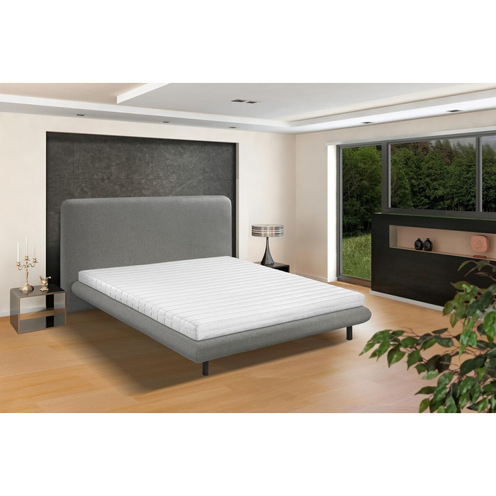 Матрац Bodyprotect Comfort Line з холодної піни 90x190 см, ортопедичний матрац, рівень жорсткості H2 (від м&39якої до середньої жорсткості), сертифікований Oeko-Tex, ергономічний матрац з піни, висота 10 см, виготовлено в ЄС, 90 x 190 см, рівень жорсткост